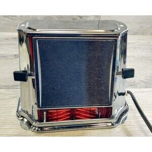 Vintage Toaster SON-CHIEF Series 680 Chrome 2 Slice Works Streamline MCM